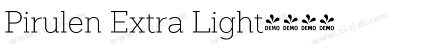 Pirulen Extra Light字体转换